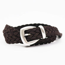 画像をギャラリービューアに読み込む, ALBERTO LUTI(アルべルト ルッティ)カーフスエード メッシュベルト【ブラウン】国内正規品