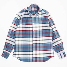 画像をギャラリービューアに読み込む, INDIVIDUALIZED SHIRTS(インディヴィジュアライズド シャツ)ボタンダウンチェックシャツ 【ブルー×ホワイト】国内正規品