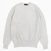 画像をギャラリービューアに読み込む, Vandori(ヴァンドリ)針抜き コットンカシミヤ クルーネック ニット【ライトグレー】国内正規品
