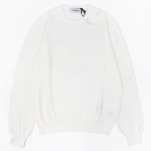 画像をギャラリービューアに読み込む, GRAN SASSO(グランサッソ)12ゲージ コットンクルーネックニット ロングスリーブ 長袖【ホワイト】国内正規品
