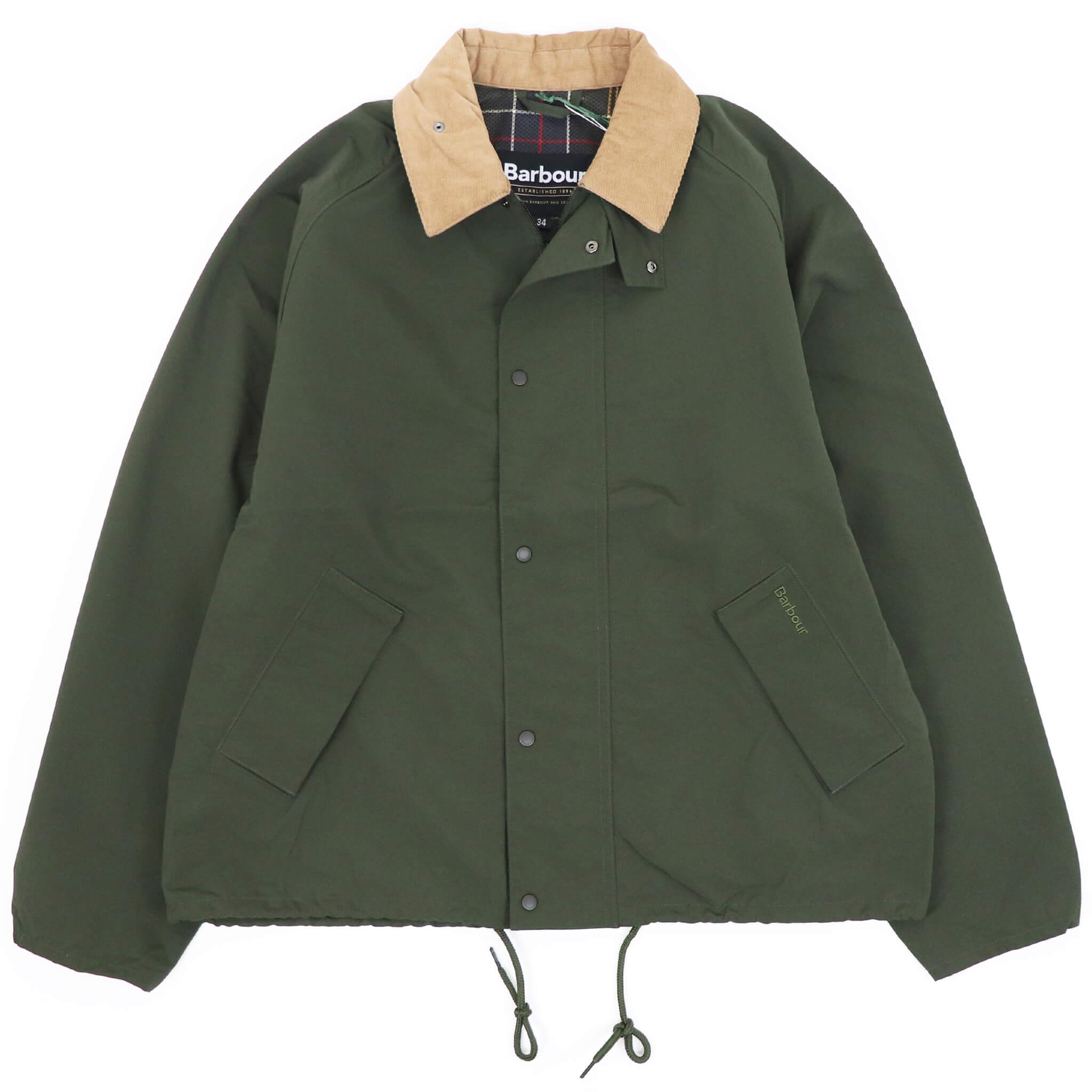 Barbour バブアー レア品 防水ナイロンジャケット オリーブグリーン Barbour（バブアー）TRANSPORT / トランスポート ナイロンジャケット