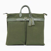 画像をギャラリービューアに読み込む, ACATE(アカーテ)Helmet Bag ヘルメットバッグ ナイロン×レザー【オリーブ】国内正規品