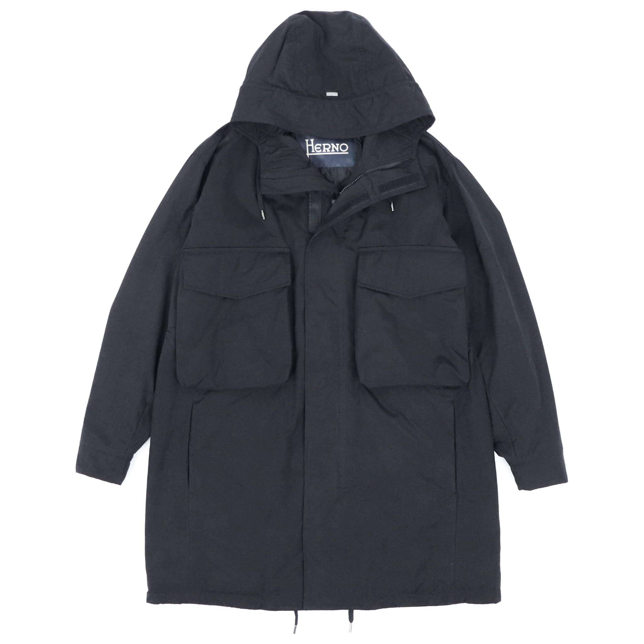 HERNO(ヘルノ)ミリタリーコート モッズコート【ブラック】国内正規品 – Giotto(ジオット)