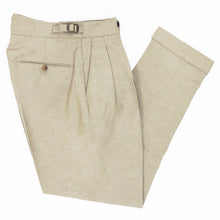 画像をギャラリービューアに読み込む, BERWICH(ベルウィッチ)SCOTCH / スコッチ ツープリーツアジャスター付きパンツ【ベージュ】国内正規品