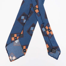 画像をギャラリービューアに読み込む, Spacca Neapolis(スパッカ ネアポリス)トレピエゲ 三つ折り シルク タイ【ブルー】国内正規品