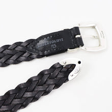 画像をギャラリービューアに読み込む, ALBERTO LUTI(アルべルト ルッティ)カーフレザー メッシュベルト【ブラック】国内正規品