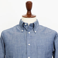 画像をギャラリービューアに読み込む, INDIVIDUALIZED SHIRTS(インディヴィジュアライズド シャツ)ボタンダウンシャツ 【シャンブレー】国内正規品