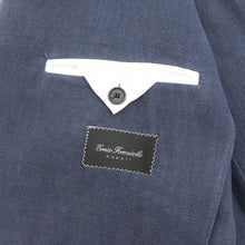 画像をギャラリービューアに読み込む, Errico Formicola(エリコ フォルミコラ)MARCO DP リネンコットン2Bottonジャケット【ネイビー】国内正規品