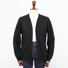 画像をギャラリービューアに読み込む, Blu Bre(ブルブレ)リネンシルク ボタンレスカーディガン【ブラック】国内正規品