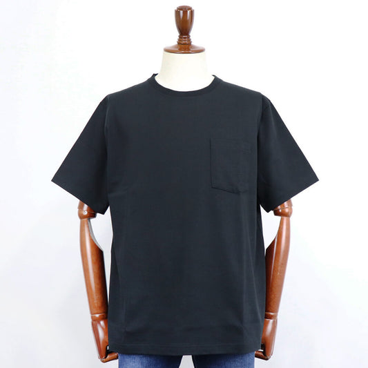 THE SOLE(ザソール)スビンコットン ポケット付きTシャツ【ブラック】国内正規品