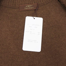 画像をギャラリービューアに読み込む, Vandori(ヴァンドリ)カシミヤブレンド ハイネックジップ ブルゾン【ブラウン】国内正規品