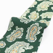 画像をギャラリービューアに読み込む, ROBERT FRASER(ロバートフレイザー)ハンドメイド ペイズリー柄 ネクタイ【グリーン】国内正規品