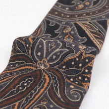 画像をギャラリービューアに読み込む, Stefano Cau(ステファノカウ)ペイズリー柄 ウールタイ【ブラックベース】国内正規品