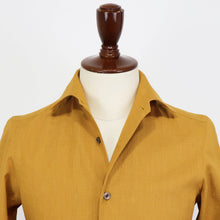 画像をギャラリービューアに読み込む, Errico Formicola(エリコ フォルミコラ)LECCE ワンピースカラー リネンシャツアウター【マスタード】国内正規品
