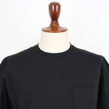 画像をギャラリービューアに読み込む, COLONY CLOTHING(コロニークロージング)クルーネック ポケット コットンTシャツ【ブラック】国内正規品