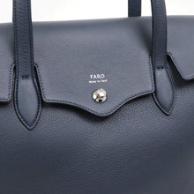 画像をギャラリービューアに読み込む, FARO(ファーロ)FRATELLI MOUSSE フラップトートバッグ【ネイビー】国内正規品