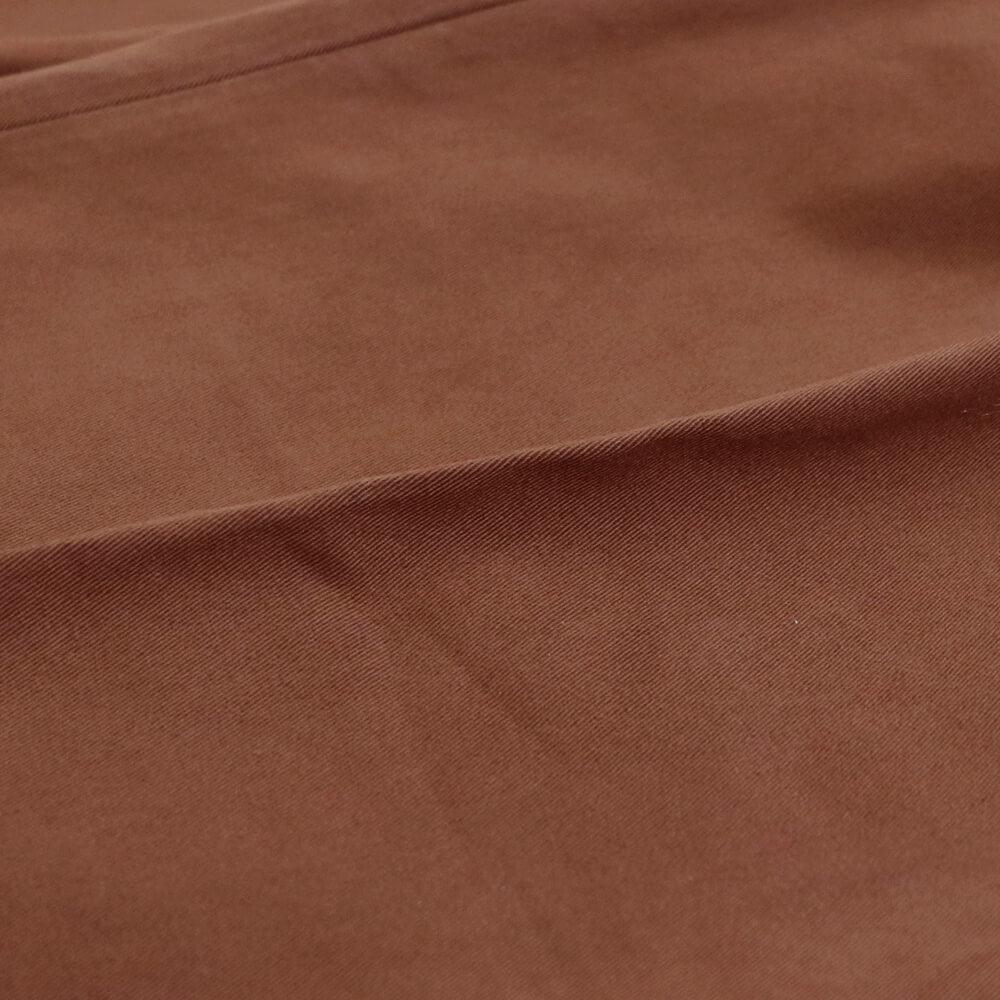 BORELIO(ボレリオ)ワンプリーツ テーパード コットンパンツ【ブリック】国内正規品