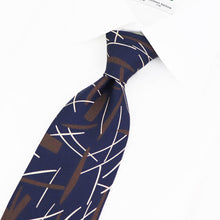 画像をギャラリービューアに読み込む, HOLLIDAY&BROWN(ホリデーアンドブラウン)ハンドメイド シルク タイ【ネイビー】国内正規品