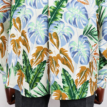 画像をギャラリービューアに読み込む, COLONY CLOTHING(コロニークロージング)POOL SIDE SHIRT プールサイドシャツ アロハ【ホワイト リーフ柄】国内正規品