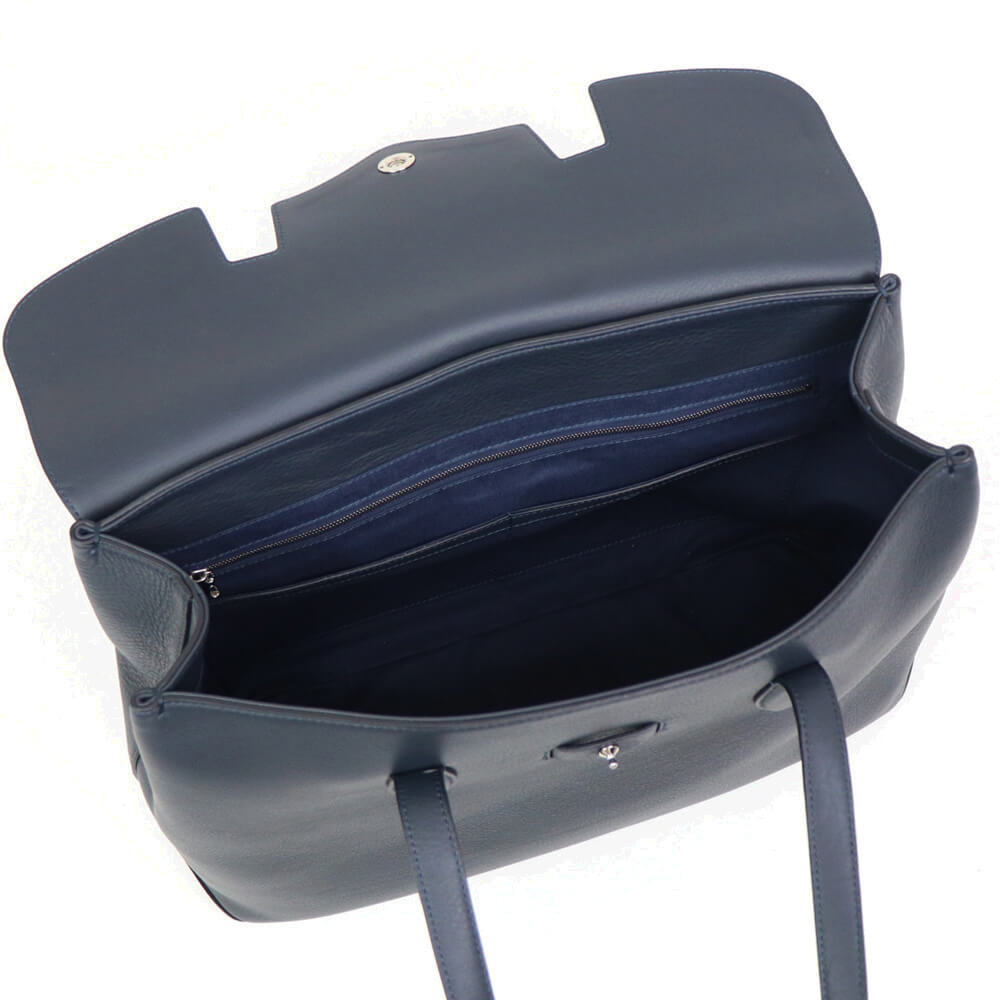 FARO(ファーロ)FRATELLI MOUSSE フラップトートバッグ【ネイビー】国内正規品