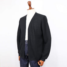画像をギャラリービューアに読み込む, Blu Bre(ブルブレ)リネンシルク ボタンレスカーディガン【ブラック】国内正規品