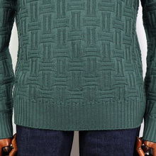 画像をギャラリービューアに読み込む, Drumohr(ドルモア)ニット タートルネック メリノウール 長袖 柄物【グリーン】国内正規品