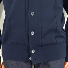 画像をギャラリービューアに読み込む, Blu Bre(ブルブレ)針抜き シャツカーディガンニット【DARK NAVY】国内正規品