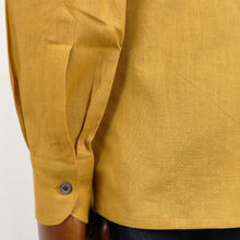 画像をギャラリービューアに読み込む, Errico Formicola(エリコ フォルミコラ)LECCE ワンピースカラー リネンシャツアウター【マスタード】国内正規品