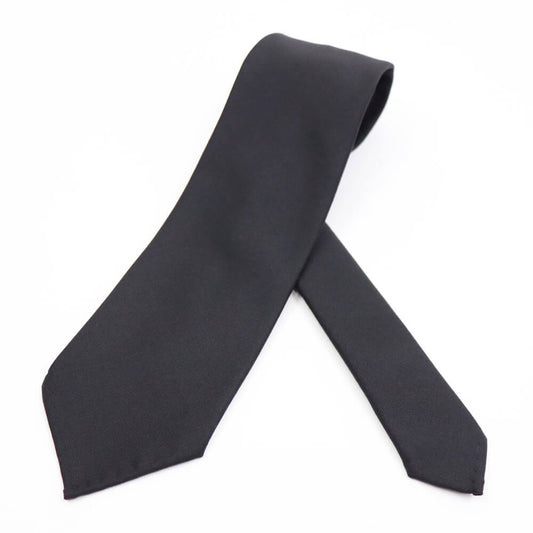 BRUNO(ブルーノ)スフォデラートトレピエゲ ウールタイ TRABALDO TOGNA トラバルド トーニャ 生地使用 トレピエゲ 三つ折り ウール ネクタイ【ブラック】正規販売店