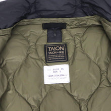 画像をギャラリービューアに読み込む, TAION(タイオン)ミリタリー ハイネックWジップ ダウンジャケット ソフトシェル【ブラック】国内正規品