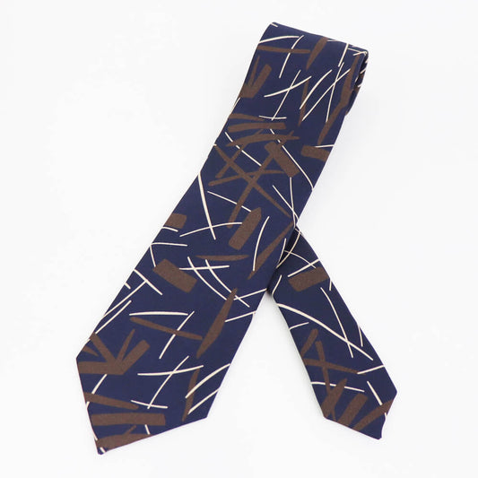 HOLLIDAY&BROWN(ホリデーアンドブラウン)ハンドメイド シルク タイ【ネイビー】国内正規品