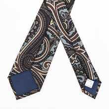 画像をギャラリービューアに読み込む, ROBERT FRASER(ロバートフレイザー)ハンドメイド ペイズリー柄 ネクタイ【グレー】国内正規品