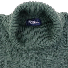 画像をギャラリービューアに読み込む, Drumohr(ドルモア)ニット タートルネック メリノウール 長袖 柄物【グリーン】国内正規品