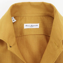 画像をギャラリービューアに読み込む, Errico Formicola(エリコ フォルミコラ)LECCE ワンピースカラー リネンシャツアウター【マスタード】国内正規品