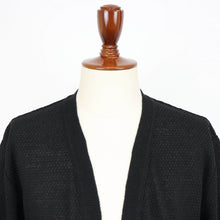 画像をギャラリービューアに読み込む, Blu Bre(ブルブレ)リネンシルク ボタンレスカーディガン【ブラック】国内正規品