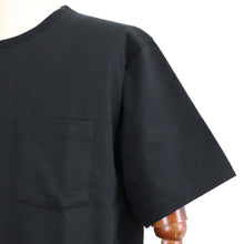 画像をギャラリービューアに読み込む, THE SOLE(ザソール)スビンコットン ポケット付きTシャツ【ブラック】国内正規品