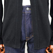 画像をギャラリービューアに読み込む, Blu Bre(ブルブレ)リネンシルク ボタンレスカーディガン【ブラック】国内正規品