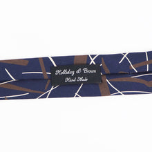 画像をギャラリービューアに読み込む, HOLLIDAY&BROWN(ホリデーアンドブラウン)ハンドメイド シルク タイ【ネイビー】国内正規品