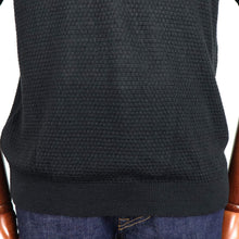 画像をギャラリービューアに読み込む, Blu Bre(ブルブレ)リネンシルク ポロシャツ【ブラック】国内正規品