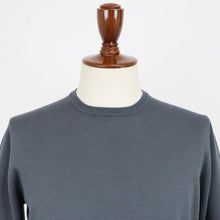 画像をギャラリービューアに読み込む, GRAN SASSO(グランサッソ)12ゲージ コットンクルーネックニット ロングスリーブ 長袖【スチールグレー】国内正規品