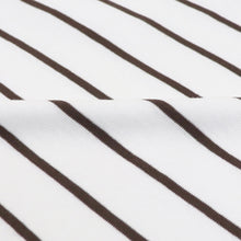 画像をギャラリービューアに読み込む, MAISON CORNICHON(メゾン コルニション)カットソー タートルネック ボーダー【ホワイト×ブラウン】国内正規品