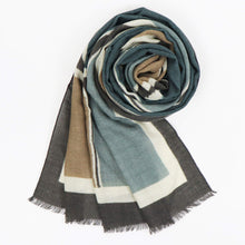 画像をギャラリービューアに読み込む, GIERRE MILANO(ジエレ ミラノ)ウールストール【ブラウン×グリーン】国内正規品