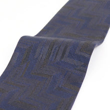 画像をギャラリービューアに読み込む, BRUNO(ブルーノ)スフォデラートトレピエゲ ウールタイ ZIGNONE ジニョーネ 生地使用 トレピエゲ 三つ折り ウール ネクタイ【ネイビー×ブラウン】正規販売店