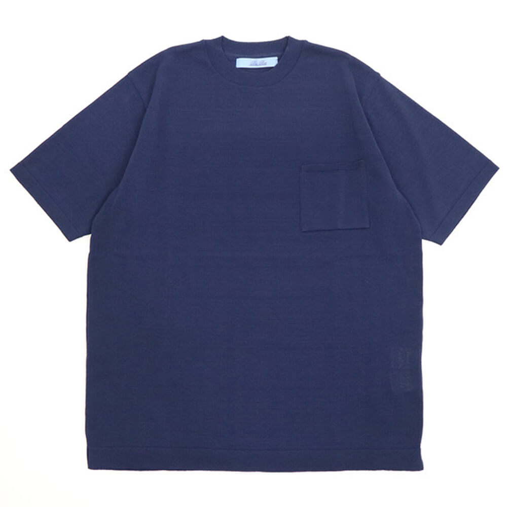 Blu Bre（ブルブレ）ニットT ドレスTシャツ オーガニックコットン100