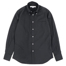 画像をギャラリービューアに読み込む, INDIVIDUALIZED SHIRTS(インディヴィジュアライズド シャツ)Giotto 別注 STANDARD FIT スタンダードフィット ボタンダウン コットンシャツ ナチュラルストレッチ【ブラック】国内正規品