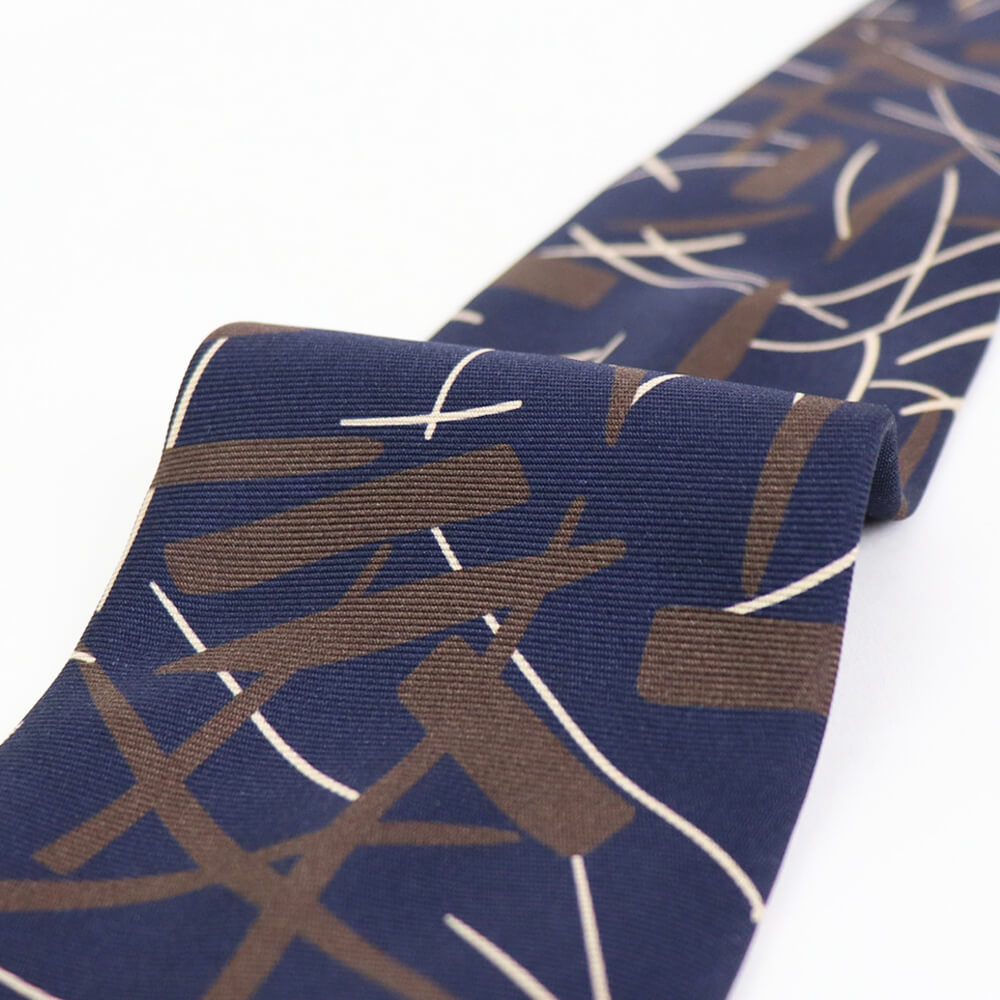 HOLLIDAY&BROWN(ホリデーアンドブラウン)ハンドメイド シルク タイ【ネイビー】国内正規品