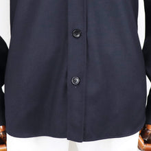 画像をギャラリービューアに読み込む, Errico Formicola(エリコ フォルミコラ)ウールカシミヤストレッチ ジャンニシャツ【ネイビー】国内正規品