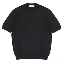 画像をギャラリービューアに読み込む, GRAN SASSO(グランサッソ)リブニットTシャツ コットン【ブラック】国内正規品