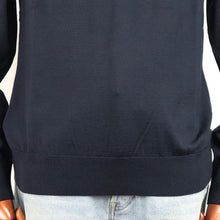 画像をギャラリービューアに読み込む, nomiamo(ノミアモ)定番 クルーネック ニット 33ゲージ【ダークネイビー】国内正規品