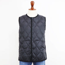 画像をギャラリービューアに読み込む, TAION(タイオン)ミリタリー クルーネック ダウンベスト ソフトシェル【ブラック】国内正規品